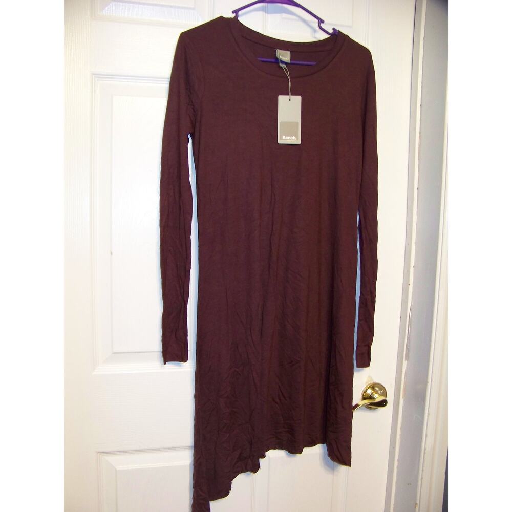 Bench Urban Wear Womens Burgundy Long Sleeve Dress Size Small